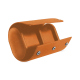 Astuccio per 2 orologi - Mandarine vintage ( Pantone #d47231 ) 