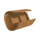 Astuccio per 2 orologi - Castan esparciate - Couture ( Pantone #824F2A )
