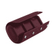Case for 3 watches - Lie de vin - Couture ( Pantone #412234 ) 