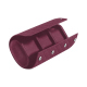 Astuccio per 3 orologi - Prune vintage - Couture ( Pantone #612434 ) 