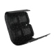Uhrenetui für 4 Uhren - Autruche nero ( Noir / Black) 