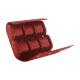 Astuccio per 6 orologi - Autruche ciliegia ( Pantone #a4343a ) 