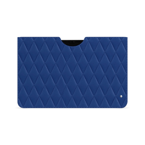 Elegante Schutzhülle Samsung Galaxy Tab S9 UltraBleu océan - Couture ( Nappa - Pantone #15458a) 