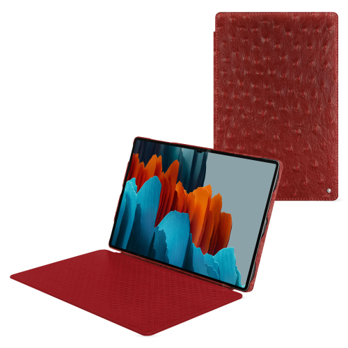 Galaxy Tab S9 Ultra - La housse de protection idéaleAutruche ciliegia ( Pantone #a4343a ) 