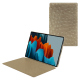 Capa em pele Samsung Galaxy Tab S9 Ultra - Autruche desert ( Pantone #A39382 ) 