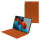レザーケース Samsung Galaxy Tab S9 Ultra - Orange vibrant ( Pantone #e36b39 ) 