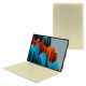 Housse cuir Samsung Galaxy Tab S9 Ultra - Ivoire ( Pantone #d6d6c6 ) 