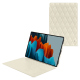 Samsung Galaxy Tab S9 Ultra leather case - Blanc - Couture ( Nappa - White ) 