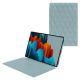 Capa em pele Samsung Galaxy Tab S9 Ultra - Bleu ciel - Couture ( Nappa - Pantone #abcae9 ) 