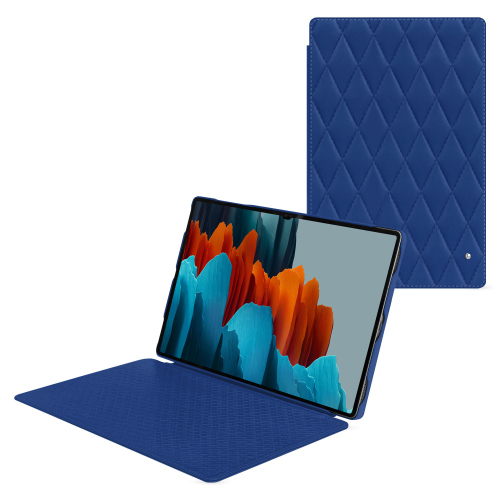 Galaxy Tab S9 Ultra - A cobertura protectora idealBleu océan - Couture ( Nappa - Pantone #15458a) 