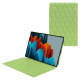 Lederschutzhülle Samsung Galaxy Tab S9 Ultra - Vert olive - Couture ( Nappa - Pantone #a7c58e ) 