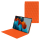 Custodia in pelle Samsung Galaxy Tab S9 Ultra - Orange fluo - Couture ( Pantone #ff5406 ) 