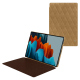 Funda de piel Samsung Galaxy Tab S9 Ultra - Sable vintage - Couture ( Pantone #9b7340 ) 
