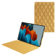 Samsung Galaxy Tab S9 Ultra leather case - Or Maïa - Couture ( Pantone 871C ) 