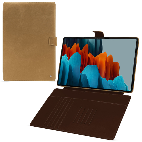 三星Galaxy Tab S9 Ultra豪华保护壳Sable vintage ( Pantone #9b7340 ) 