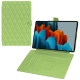 Lederschutzhülle Samsung Galaxy Tab S9 Ultra - Vert olive - Couture ( Nappa - Pantone #a7c58e ) 