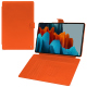 Housse cuir Samsung Galaxy Tab S9 Ultra - Orange fluo ( Pantone #ff5406 ) 