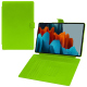 Housse cuir Samsung Galaxy Tab S9 Ultra - Vert fluo ( Pantone #00ab5f ) 
