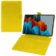 Housse cuir Samsung Galaxy Tab S9 Ultra - Jaune fluo ( Pantone #c9ff57 ) 