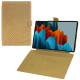 Lederschutzhülle Samsung Galaxy Tab S9 Ultra - Serpent sabbia ( Pantone #D2BA92 )