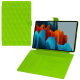Funda de piel Samsung Galaxy Tab S9 Ultra - Vert fluo - Couture ( Pantone #00ab5f ) 