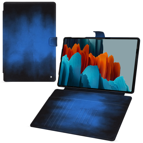 Housse de protection luxe Samsung Galaxy Tab S9 UltraBleu Patine