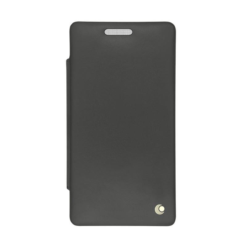 Funda de piel OnePlus 11 - Solapa billetera - Gris - Piel saffiano - Noreve  St Tropez