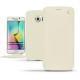 Samsung Galaxy S6 Edge leather case - Blanc (  Nappa - White ) 