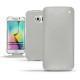Custodia in pelle Samsung Galaxy S6 Edge - Gris ( Nappa - Pantone W428C ) 