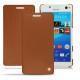Sony Xperia C4 leather case - Marron ( Nappa - Pantone 1615C ) 
