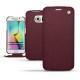 Capa em pele Samsung Galaxy S6 Edge - Lie de vin ( Pantone 5115C ) 