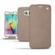 Custodia in pelle Samsung Galaxy S6 Edge - Taupe vintage ( Pantone 7530C ) 