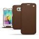 Housse cuir Samsung Galaxy S6 Edge - Châtaigne ( Pantone 476C ) 