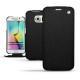 Custodia in pelle Samsung Galaxy S6 Edge - Ebène ( Sleek P C12 - Black ) 