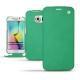 Funda de piel Samsung Galaxy S6 Edge - Menthe vintage ( Pantone 562C ) 