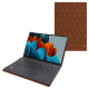 Lederschutzhülle Samsung Galaxy Tab S9 Ultra + Book Cover Keyboard - Marron - Couture ( Nappa - Pantone #8B4720 ) 