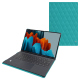 Funda de piel Samsung Galaxy Tab S9 Ultra + Book Cover Keyboard - Bleu fluo - Couture