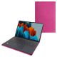 Lederschutzhülle Samsung Galaxy Tab S9 Ultra + Book Cover Keyboard - Rose BB ( Pantone #DB599F )