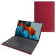 Housse cuir Samsung Galaxy Tab S9 Ultra + Book Cover Keyboard - Rouge passion ( Pantone #a6192e ) 