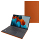 Funda de piel Samsung Galaxy Tab S9 Ultra + Book Cover Keyboard - Orange vibrant ( Pantone #e36b39 ) 