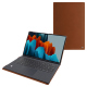 Capa em pele Samsung Galaxy Tab S9 Ultra + Book Cover Keyboard - Marron Veggie ( Pantone #95614d ) 