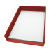 Leather A4 paper tray - Single tier - Papaye ( Pantone #b54317 ) 