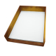 Leather A4 paper tray - Single tier - Doré Patine