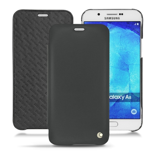 Capa em pele Samsung SM-A800F Galaxy A8 - Noir ( Nappa - Black ) 