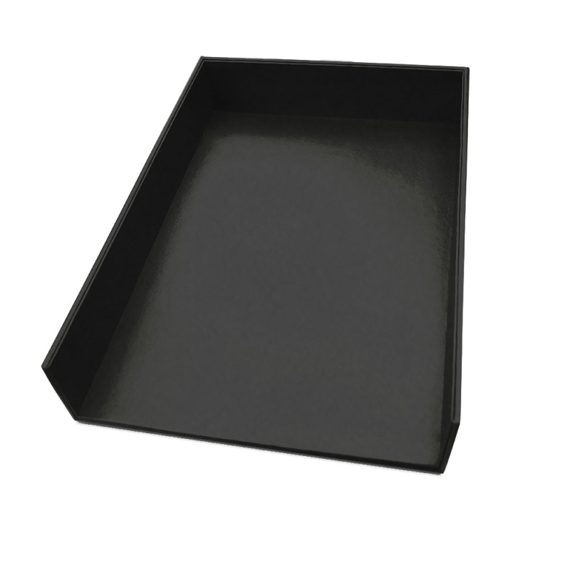 Leather A4 paper tray - Single tier