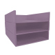 A4纸盒- 多层 - Lilas ( Nappa - Pantone #b9a3e3 ) 