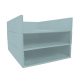 Papierablage A4 - Dreifach - Bleu ciel ( Nappa - Pantone #abcae9 ) 