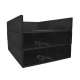 Papierablage A4 - Dreifach - Negre poudro ( Pantone #111212 )