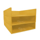 Contenitore per carte A4 - Triplo - Jaune soulèu ( Pantone #F3B934 )