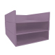 Bac à papiers A4 - Triple - Lilas PU ( Pantone #b9a3e3 )